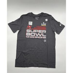 Nike NFL Youth Tee Large Tampa Bay Buccaneers Super Bowl Champions Gray